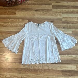 H & M White blouse size 4